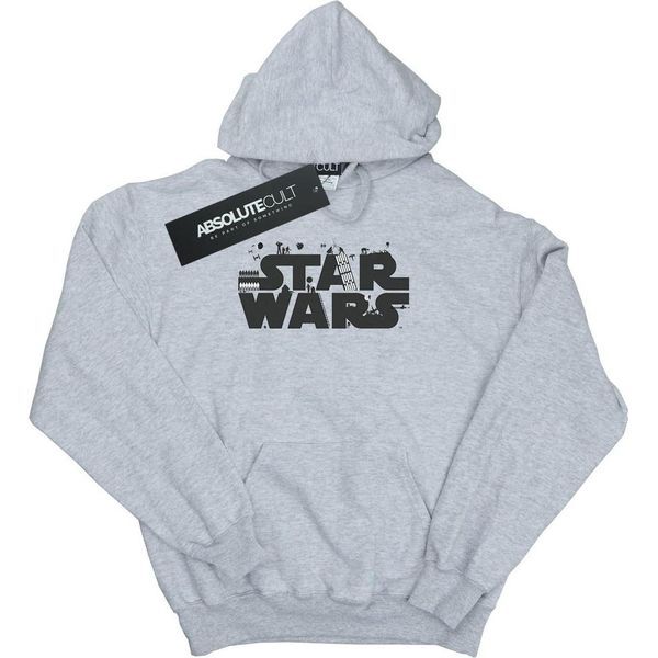 Star Wars - Felpa Con Cappuccio Per Ragazzi BI11998 (116) (Grigio)-image