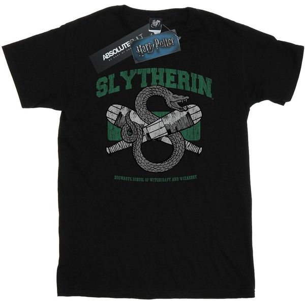 Harry Potter - Maglietta "Slytherin Quidditch"" Da Uomo BI29068 (S) (Nero)"-image