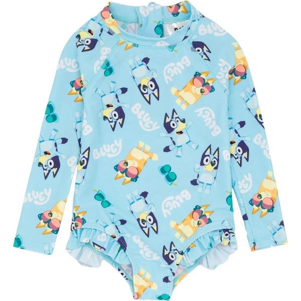 Bluey - Costume Da Bagno Per Bambine NS7436 (98) (Blu)-image