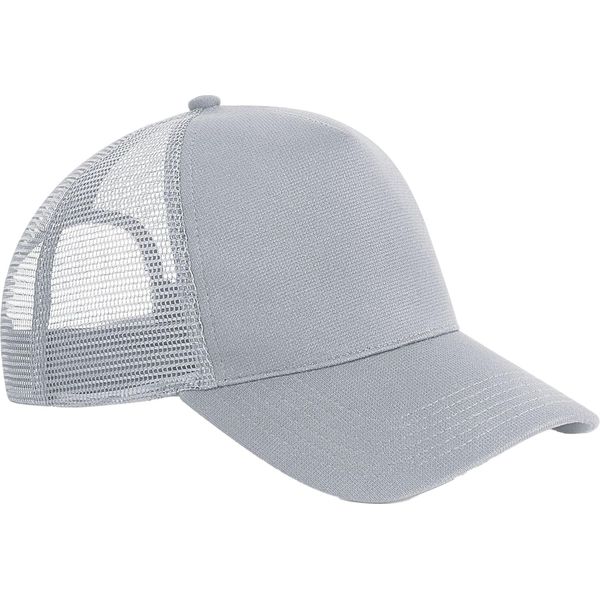 Beechfield - Cappello Trucker Snapback Per Uomini/Donne Unisex BC5375 (Taglia Unica) (Grigio Chiaro)-image