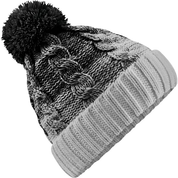 Beechfield - Berretto Da Uomo/Donna Unisex BC5383 (Taglia Unica) (Nero/Grigio Chiaro)-image