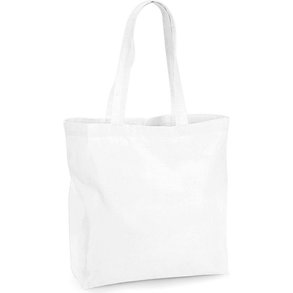 Westford Mill - Borsa Della Spesa "Premium"", Maxi, In Cotonelogico BC5400 (Taglia Unica) (Bianco)"-image