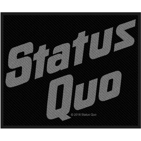 Status Quo - Logo - Patch - Poliestere RO7046 (Taglia Unica) (Nero/Grigio)-image