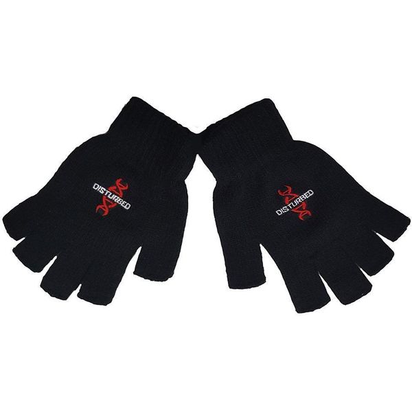Disturbed - Guanti Unisex Senza Dita "Reddna"" RO7114 (Taglia Unica) (Nero)"-image