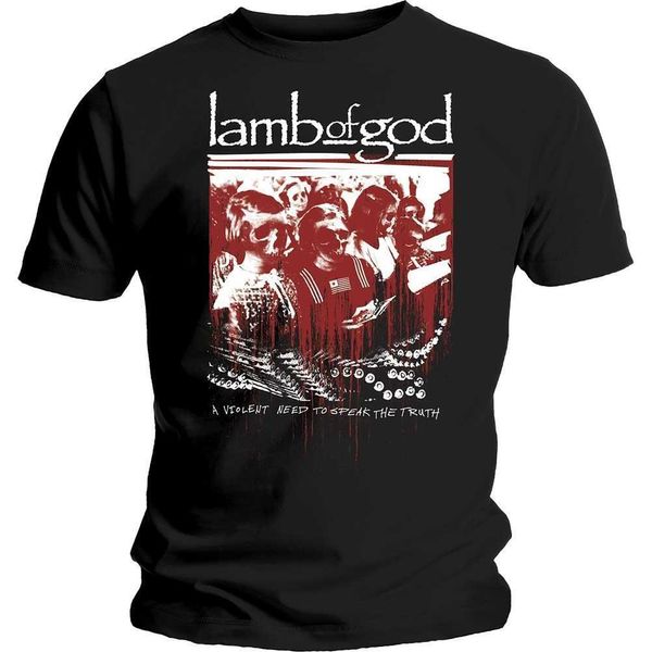 Lamb Of God - Maglietta "Enough Is Enough"" Per Bambini/Donne Unisex RO7169 (Xxl) (Schwarz)"-image