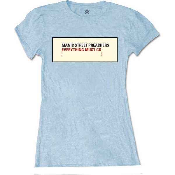 Manic Street Preachers - Maglietta "Everything Must Go"" Da Donna RO7451 (Xxl) (Blu)"-image