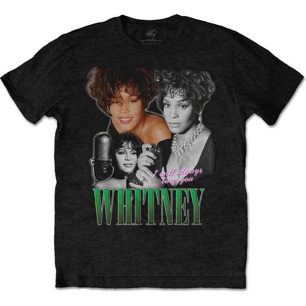 Whitney Houston - Maglietta "I Will Always Love You Homage"" Per Bambini/Donne Unisex RO7853 (L) (Schwarz)"-image
