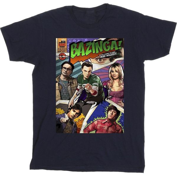 The Big Bang Theory - Maglietta "Bazinga"" Da Uomo BI13307 (3XL) (Blu Navy)"-image