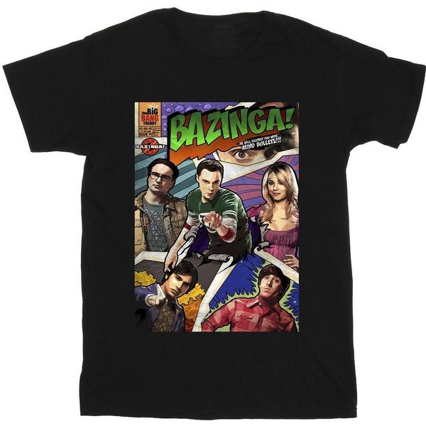 The Big Bang Theory - Maglietta "Bazinga"" Da Uomo BI13307 (S) (Nero)"-image