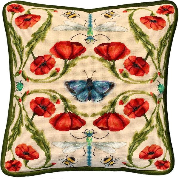 Bothy Threads Confezione Di Cuscini Da Ricamo Ad Arazzo "Bright And Beautiful"", Immagine Da Ricamo Prestampata, TETE13, 36X36Cm"-image