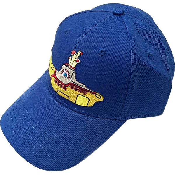 The Beatles - Cappellino Da Baseball Per Uomo/Donna Unisex RO6648 (Taglia Unica) (Blu Medio/Giallo)-image