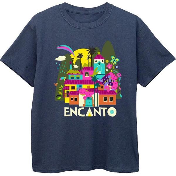 Disney - Maglietta "Encanto Many Houses"" Per Ragazzi BI17086 (116) (Blu Navy)"-image