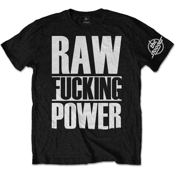 Iggy & The Stooges - Maglietta "Raw"" Per Uomo/Donna Unisex RO7769 (Xl) (Nero/Bianco)"-image