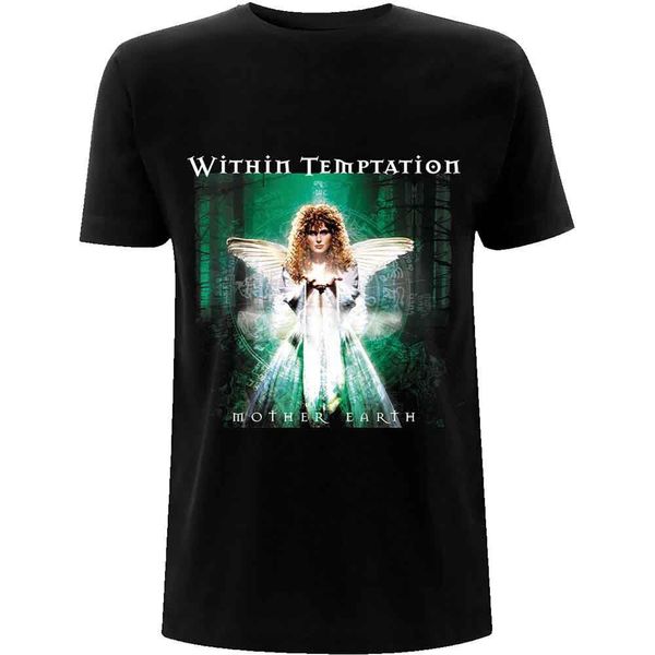 Within Temptation - Maglietta "Madre Terra"" Per Uomo/Donna Unisex RO9684 (L) (Nero)"-image