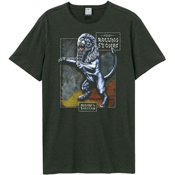 Amplified - Maglietta "Bridges To Babylon"" Da Uomo GD1216 (Xs) (Grigio)"-image