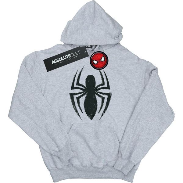 Marvel - Felpa Con Cappuccio "Ultimate Spider"" Per Ragazzi BI11757 (116) (Grigio)"-image