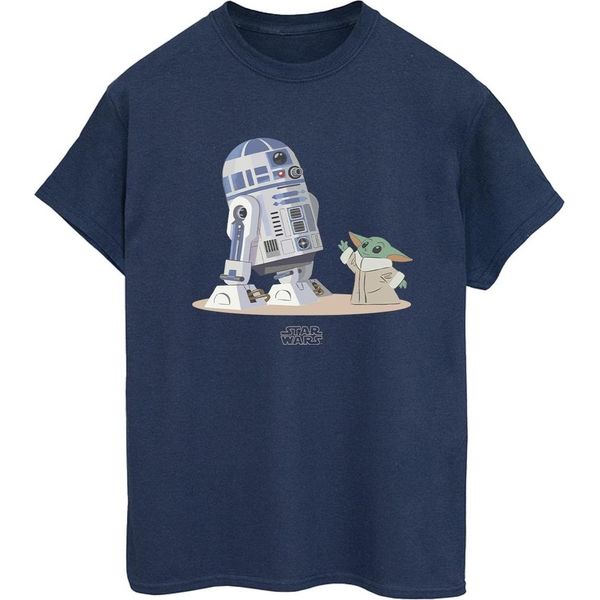 Star Wars - Maglietta "The Mandalorian"" Da Donna BI45890 (L) (Blu Navy)"-image