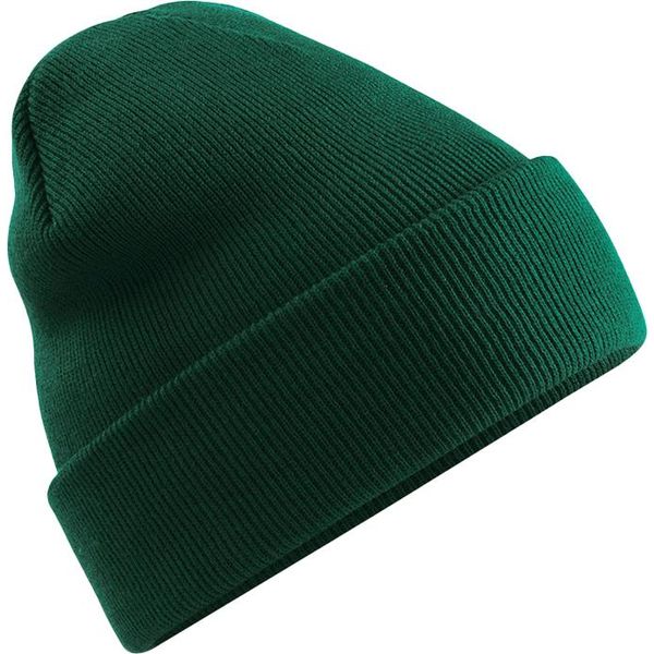 Beechfield - Berretto "Original"" Con Polsino Per Uomo/Donna Unisex RW9273 (Taglia Unica) (Verde Bottiglia)"-image