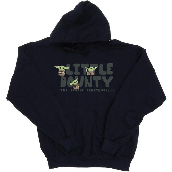 Star Wars The Mandalorian - Felpa Con Cappuccio "Little Bounty Hunter"" Per Ragazzi BI12707 (116) (Blu Navy)"-image