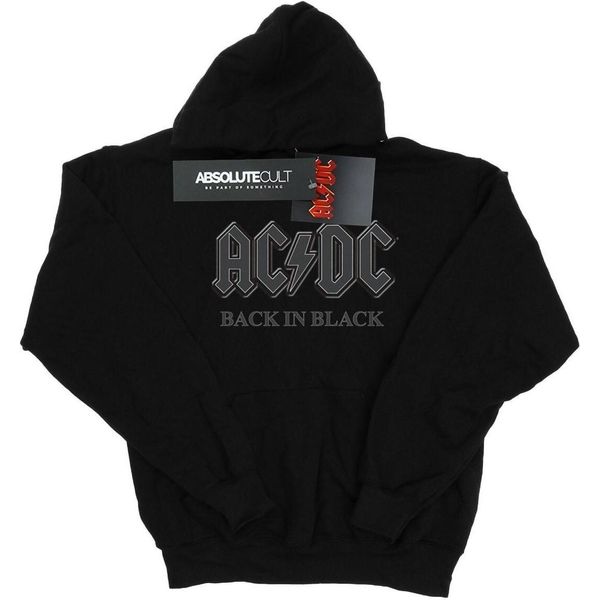 Ac/Dc - Felpa Con Cappuccio "Back In Black"" Per Ragazzi BI14143 (116) (Nero)"-image