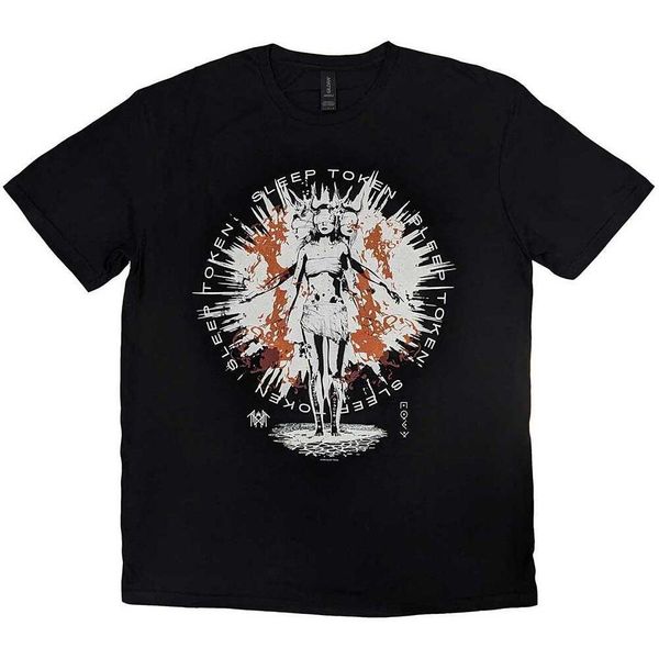 Sleep Token - Maglietta "Rain"" Per Uomo/Donna Unisex RO9845 (Xl) (Nero)"-image