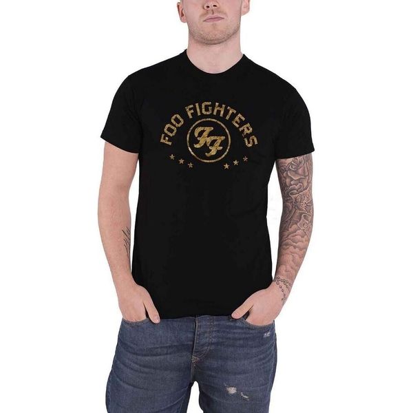 Foo Fighters - Maglietta "Arched Stars"" Per Uomo/Donna Unisex RO1759 (Xl) (Nero)"-image