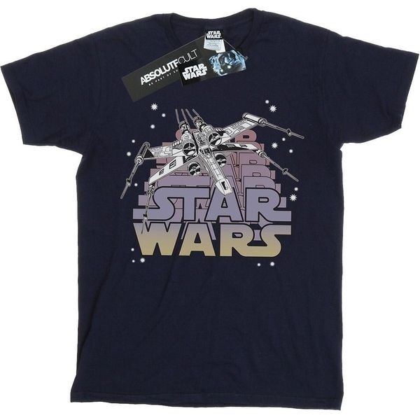 Star Wars - Maglietta "X-Wing Starfighter"" Per Ragazzi BI34786 (128) (Blu Navy)"-image