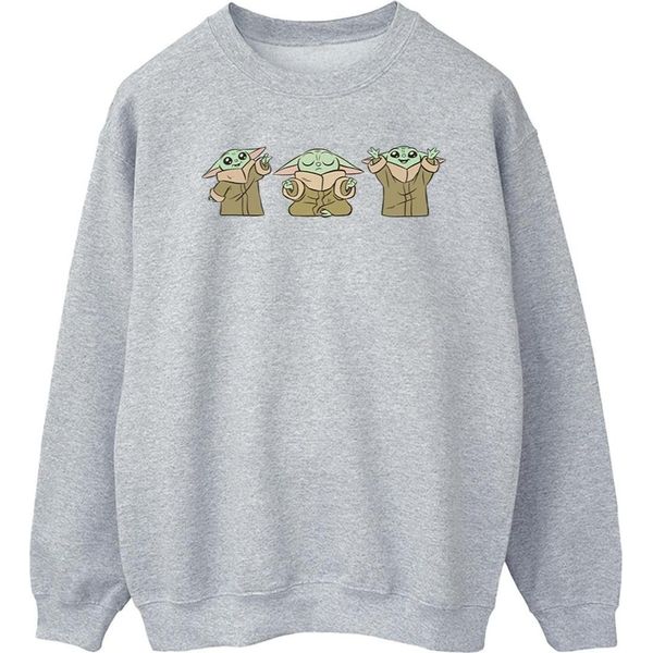 Star Wars - Felpa "The Mandalorian"" Da Uomo BI46732 (Xxl) (Grigio)"-image