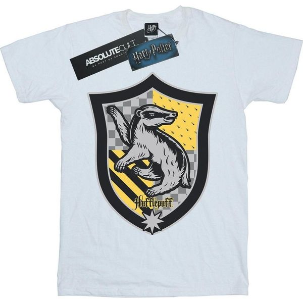 Harry Potter - Maglietta "Hufflepuff"" Per Ragazze BI21305 (128) (Bianco)"-image