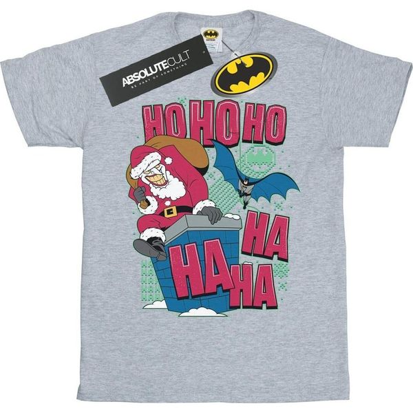 Dc Comics - Maglietta "Ha Ha Ha Ho Ho"" Da Uomo BI14321 (Xxl) (Grigio)"-image