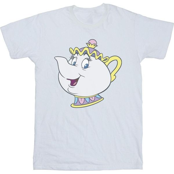 Disney - Maglietta "La Bella E La Bestia Mrs Potts"" Per Donna BI14322 (4XL) (Bianco)"-image