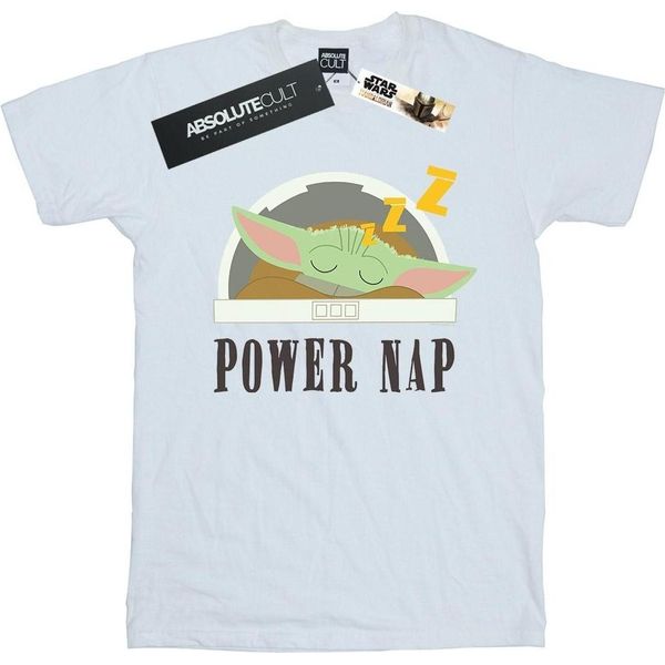 Star Wars - Maglietta "The Mandalorian Power Nap Child"" Da Uomo BI47192 (Xl) (Bianco)"-image