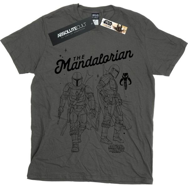 Star Wars - Maglietta "The Mandalorian Hunter"" Da Uomo BI47201 (S) (Charcoal)"-image