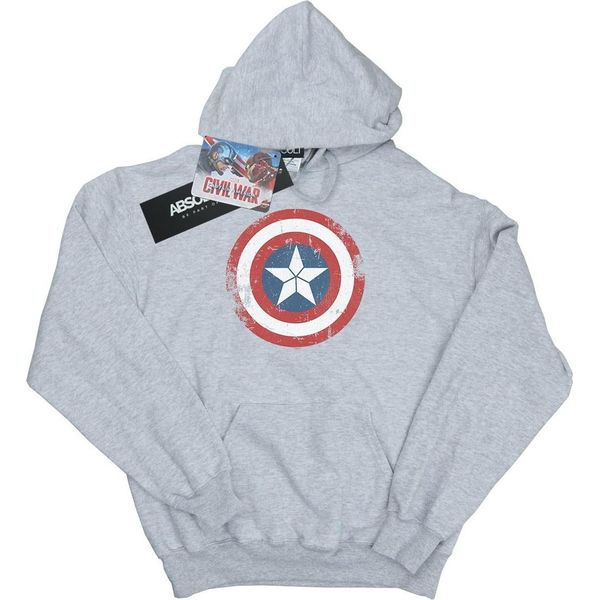Marvel - Felpa Con Cappuccio "Civil War"" Da Uomo BI8230 (3XL) (Grigio)"-image