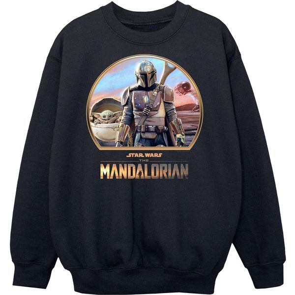 Star Wars - Felpa "Il Mandaloriano E Il Bambino"" Per Ragazzi BI48880 (116) (Nero)"-image