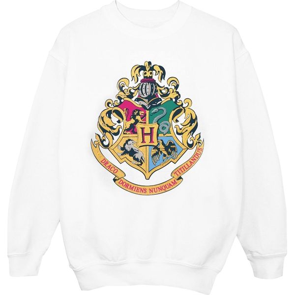 Harry Potter - Felpa "Hogwarts"" Per Bambina BI20447 (152-158) (Bianco)"-image