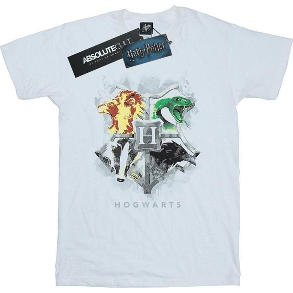 Harry Potter - Maglietta "Hogwarts"" Per Ragazzi BI20520 (152-158) (Bianco)"-image
