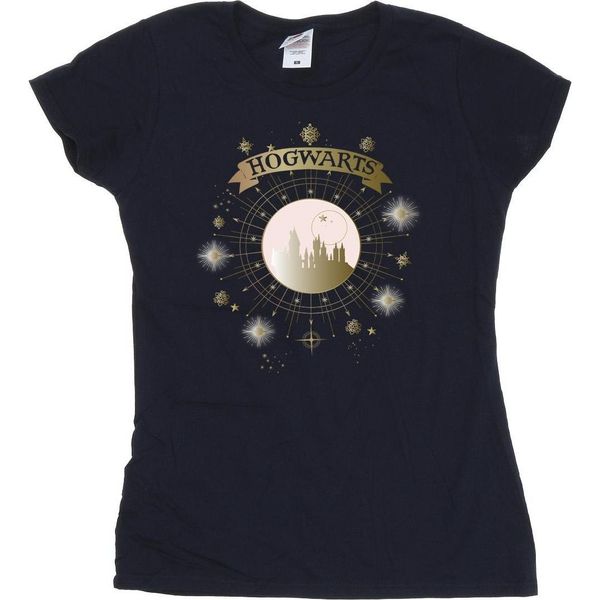 Harry Potter - Maglietta "Hogwarts"" Da Donna BI24146 (S) (Blu Navy)"-image