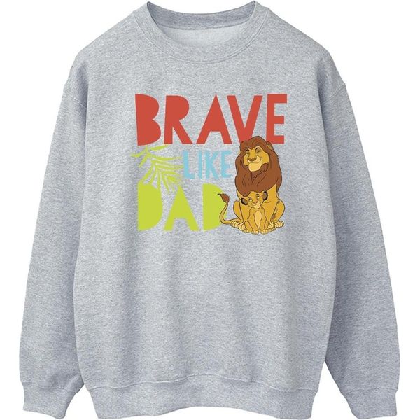 Disney - Felpa "Il Re Leone Coraggioso Come Papà"" Per Bambini BI30638 (M) (Grau)"-image