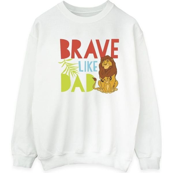 Disney - Felpa "Il Re Leone Coraggioso Come Papà"" Da Uomo BI30638 (L) (Bianco)"-image