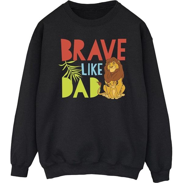 Disney - Felpa "Il Re Leone Coraggioso Come Papà"" Da Uomo BI30638 (Xl) (Nero)"-image