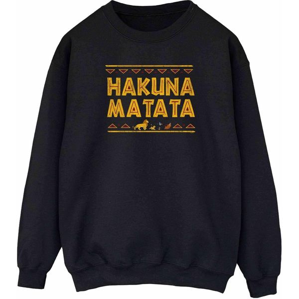 Disney - Felpa "Il Re Leone Hakuna Matata"" Da Donna BI50262 (S) (Nero)"-image