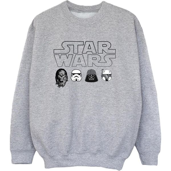 Star Wars - Felpa Per Ragazzi BI50511 (104) (Grigio)-image
