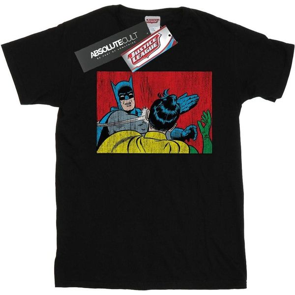 Dc Comics - Maglietta "Batman Robin Slap"" Da Uomo BI31669 (L) (Nero)"-image