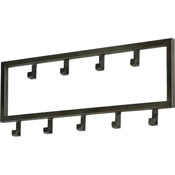 Toj Living Armadio A Muro - 50CM - 9 Ganci - Ganci Per Armadio - Ganci Per Armadio - Ganci Per Armadio A Muro - Armadio A Muro Schwarz - Garderobenstange A Muro - Ganci Per Armadio A Muro - Edelstahl - Schwarz-image