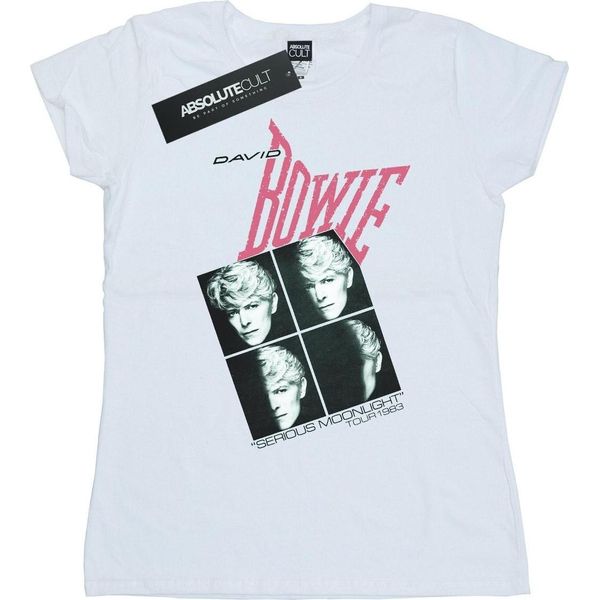 Maglietta David Bowie - "Serious Moonlight Tour 83"" Donna BI51402 (Xxl) (Bianco)"-image