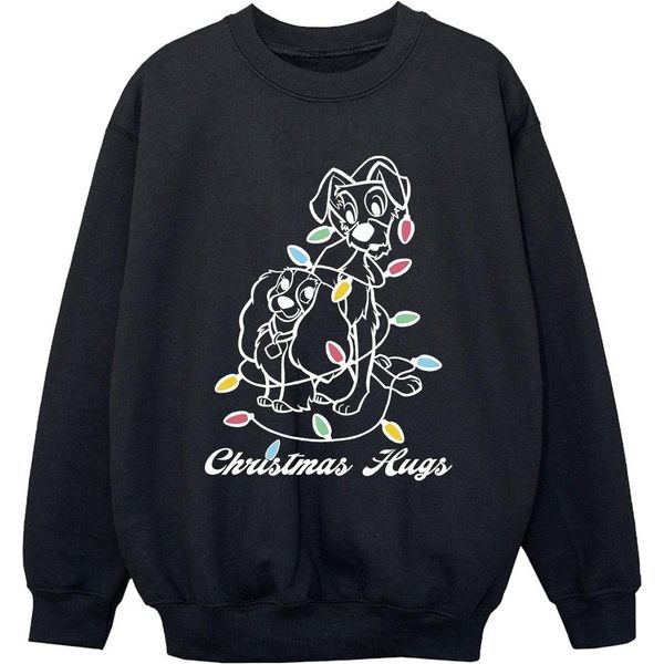 Disney - Felpa "Lady E Il Vagabondo"" Per Ragazzi BI22402 (128) (Nero)"-image