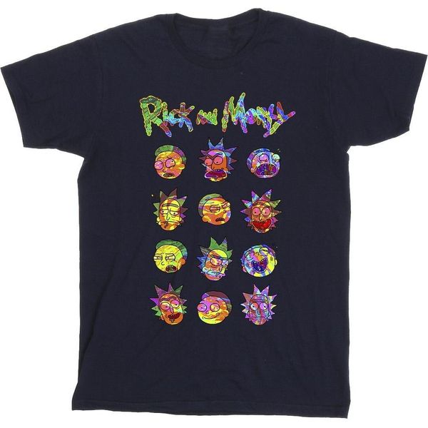 Rick And Morty - Maglietta Da Uomo BI51781 (M) (Blu Navy)-image