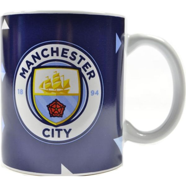 Manchester City Fc - Tazza Da Caffè Con Sfumatura Di Colore BS3952 (Taglia Unica) (Blu/Bianco)-image
