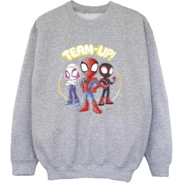 Marvel - Felpa "Spidey E I Suoi Fantastici Amici"" Per Ragazzi BI33418 (116) (Grau)"-image